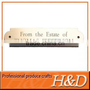 Laser Engraving Etched Nameplate With Different Material