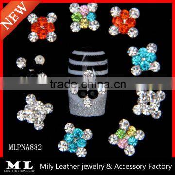 New style colorful rhinestone nail arts design nail accessories MLPNA882