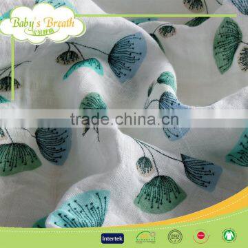 MS-28 47*47 after-washed 100% organic cotton softtextile muslin swaddle blanket fabric                        
                                                                                Supplier's Choice