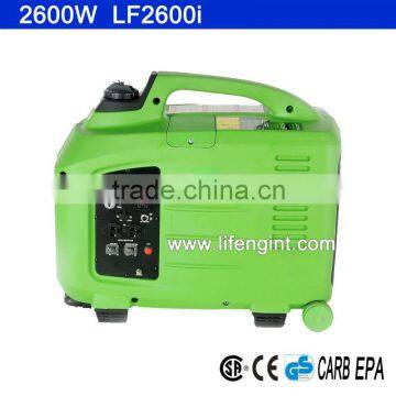 2600W Rated Power EPA CARB CSA CE GS Certification Gasoline Inverter Portable Generator LF2600i Quality Choice