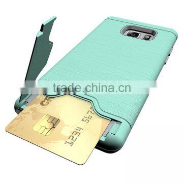 China Smartphone Cell Phone Case for Samsung Galaxy Note7 With Card Slot Holder