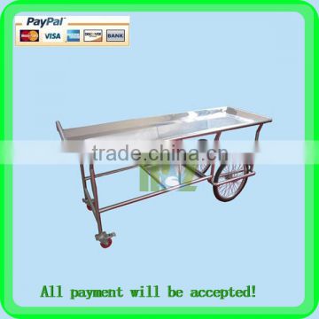 Stainless steel mortuary cart / corpse cart MSLMC01