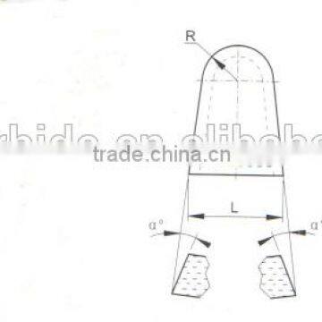 M12 Hard metal making auger tips in excavators for coal mining tools