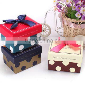 wedding popular luxury grey paper candy box packaging