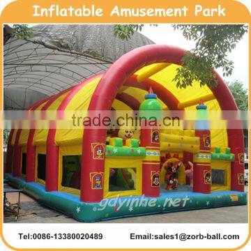 2016 Latest inflatable amusement with roof / fun city with roof for kids                        
                                                Quality Choice