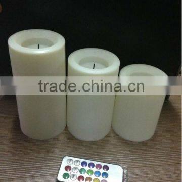 flames wax LED candle light for holiday christmas remote contrrol