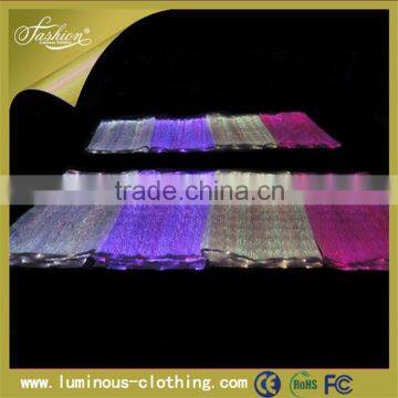 2015 LED lighting luminous glitter reflective glow in the dark fabric