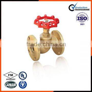 High quality Brass flanged stop valve