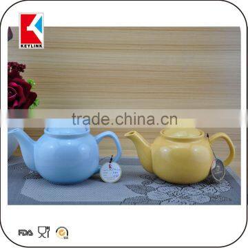 china factory ceramic material solid color glazed tea pot ceramic tea set