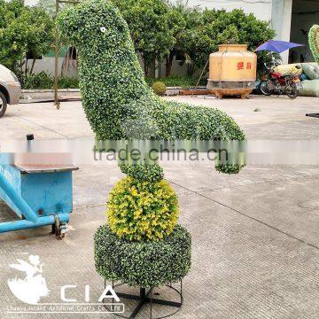 Artificial Boxwood Greenery Sculpture Animal Figurine for Garden Landscaping photo-5