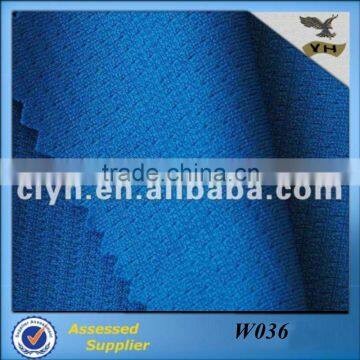 Polyester knit work fabric raw material for basketball jersey bag accessory