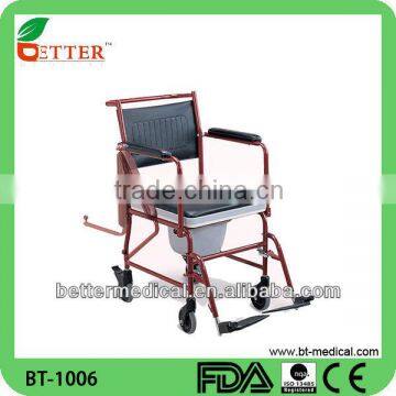 flip up armrest Steel Commode Chairs