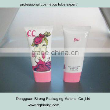 50g CC cream Plastic Material new empty packaging tubes for cosmetics usage