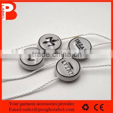 Eco-friendly Custom printing embossed plastic seal tags for jeans