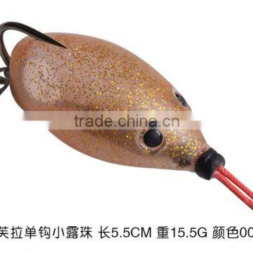 2016 New Item Fishing Lure Softbait Frog Lures Rubber Mouse 55mm 15.5g