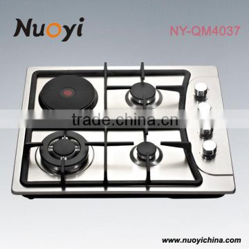 Hot sell ! Gas & electric cooktop with Stainless steel panel