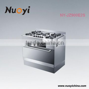 NY-JZ900E2S fashion beauty 5 burner gas cooker with oven easy Operating and working with safety device