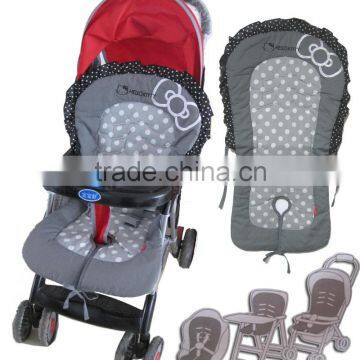 OEM Various Designs wholesale cotton baby stroller pad baby pushchairs seat pad baby Chair Pad