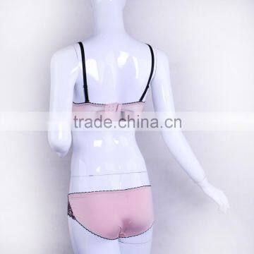 Elegant Women Padded Underwired Bra Lace Underwear Set photo-5