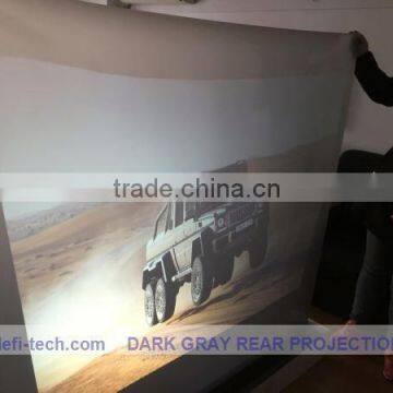 Transparent film color Holography Adhesive Rear Projection Screen Foil for Glass, Can be cut to any shape and size.