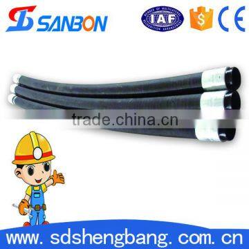 black concrete pump rubber delivery hose/black concrete pump rubber delivery hose/high pressure hydraulic pipe fittings
