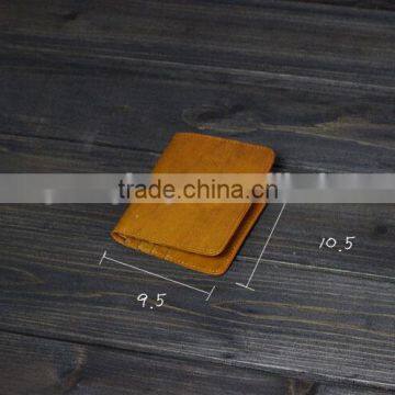Short Wallet,Vegetable Tanned Leather Wallet Of Male and Female