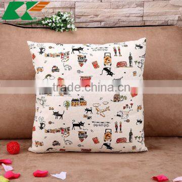 cartoon high-grade creative style restoring ancient ways cotton and linen pillowcases home furnishing cushion cover