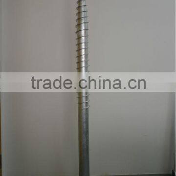 steel fence post base plate ground screw