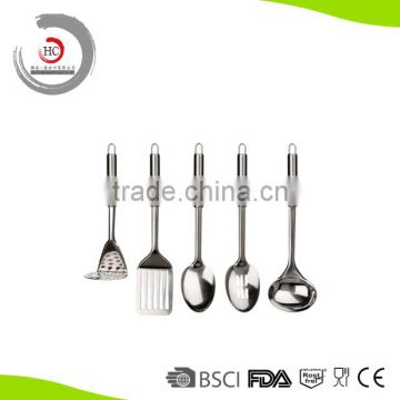 2015 5PCS Kitchen Gadgets Stainless Steel Sitchen Tools Set With Spatula, Ladle, Whisk (3 pieces)