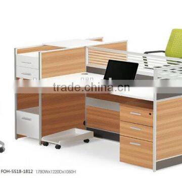 aluminum work partition modern cubicle office modular workstation FOH-SS18-1812