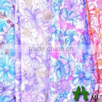 Polyester Knitted Floral Printing Velvet Fabric photo-4