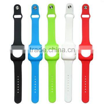 Replacement Silicone Watch Band Watch Strap Belt Adjustment Sport Wrist Bracelet With Built-in Watch Frame for Apple Watch