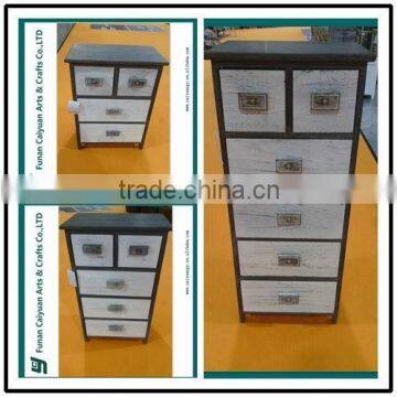 Modern medical tall wooden drawer cabinet with 6 drawers