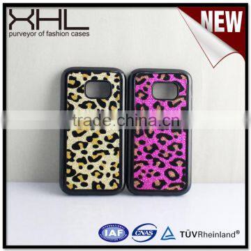 2016 hot selling leopard print 2 in 1 case for Samsung Galaxy S7