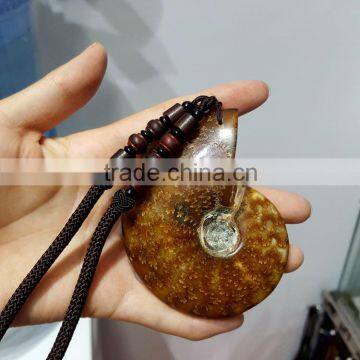 Ammonite Fossils Conch Jade Automative Pendants