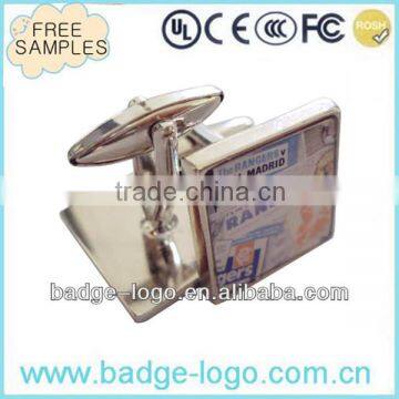 high quality custom made photo cufflinks for clothes