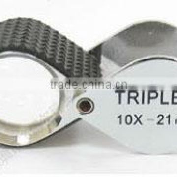 Fable Customized LOGO 10X,15X,20X Gem and Jewelry Loupe With Leather Bag Packing