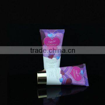 shiny eco-friendly cosmetic tube packaging with UV cap