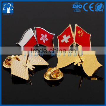 Custom metal American-China friendship flag lapel lapel pin