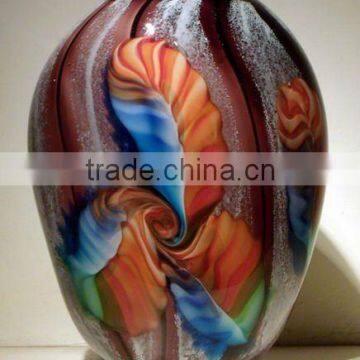 beautiful glass vase XO-2010044A and art glass table decoration