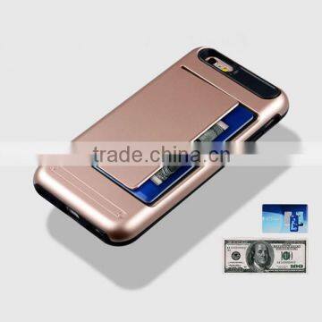 C&T Dual Layer Ultra Slim Wallet Card Slots Hybrid Armor Case For IPhone 5s photo-5