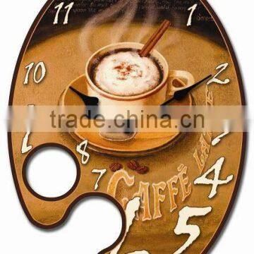 decorative fancy wall clock wood