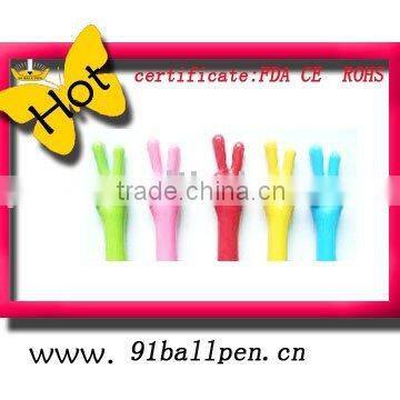 Plastic ball pen(finger shape)