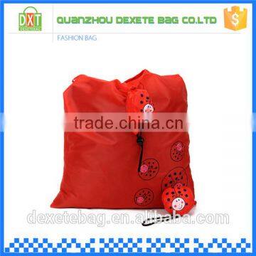 Factory Wholesale High Quality Red Polyester Foldable Shopping Bag photo-4