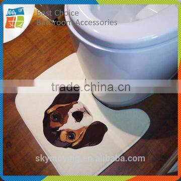 Printed Flannel Sponge Toilet