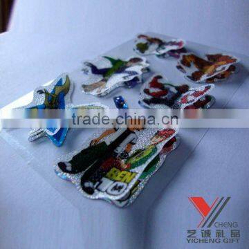 3d pvc laser sticker,handmade sticker