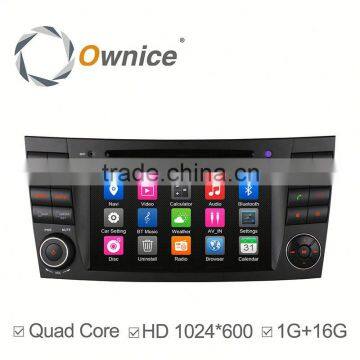 quad core Android 4.4 Ownice C300 auto headunit for Mercedes Benz E Class support OBD Bluetooth PHONEBOOK RDS