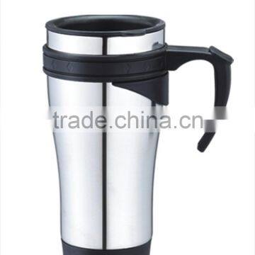 450ml double wall s/s auto mug-028A