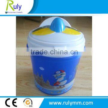 Bird head popcorn plastic bucket with customed printing