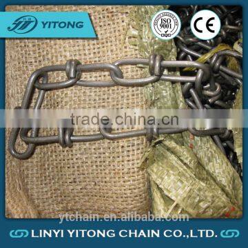 China Supplier High Strengh Wholesale Double Hoop Link Chain